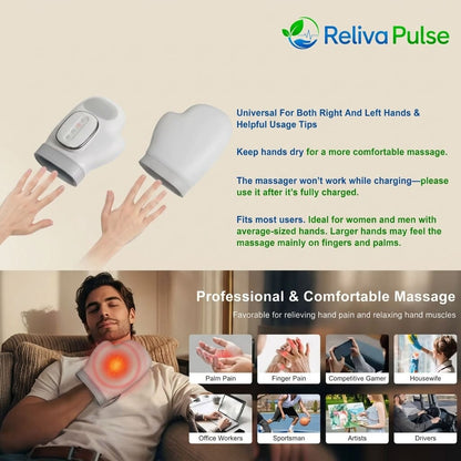 Reliva Pulse™ Hand Massager with Heat Therapy